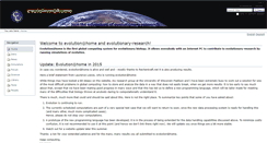Desktop Screenshot of evolutionary-research.net
