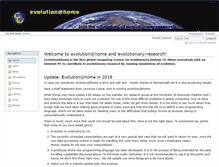 Tablet Screenshot of evolutionary-research.net
